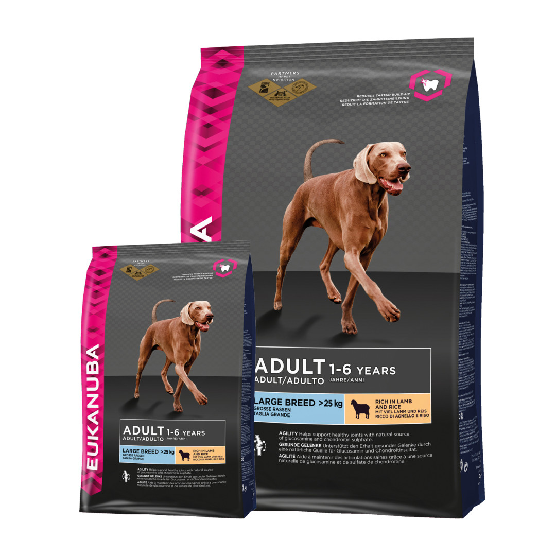 Eukanuba hondenvoer Large Breed Adult lamb & rice 12 kg De Graankorrel